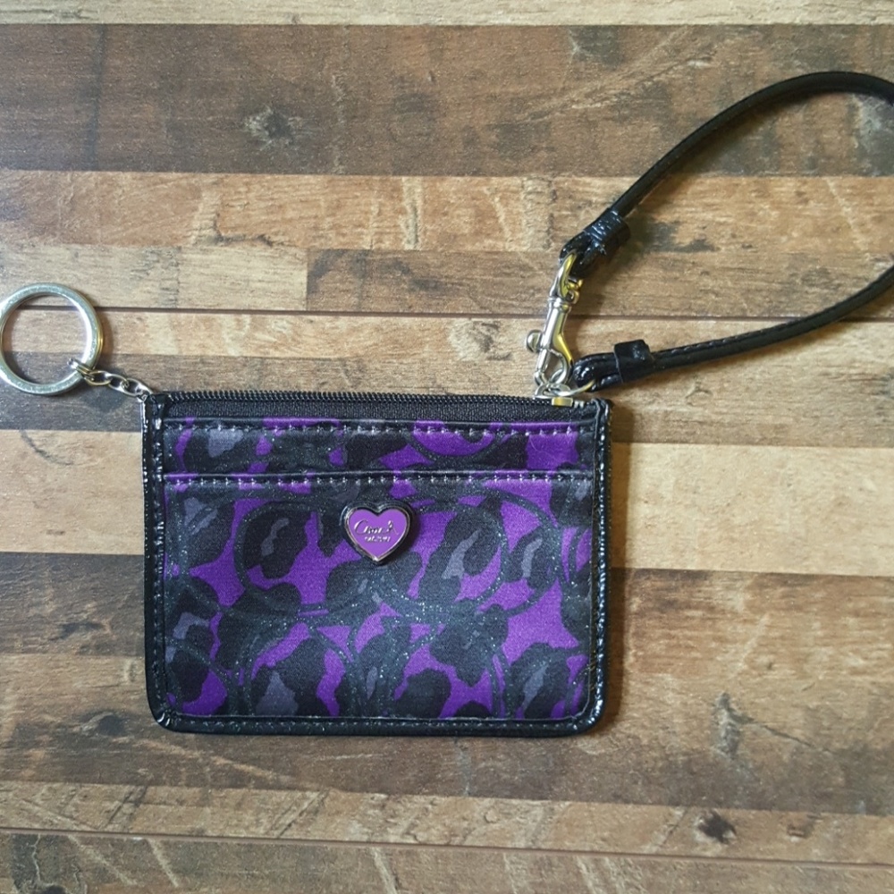 🔥Like New Coach card & money wristlet